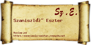 Szaniszló Eszter névjegykártya